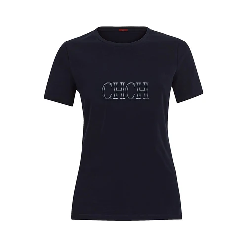 Imagen 2 del producto CHCH 2025 verano 100% Camiseta de algodón para mujer Fondo básico de moda sólido señora manga corta suelta camisetas blancas camisas Tops