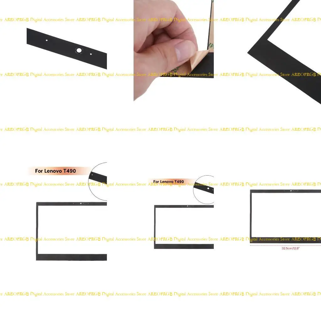 

E21E Laptop LCD Bezel Frame Sticker Replacement for ThinkPad T490 LCD Bezel Cover
