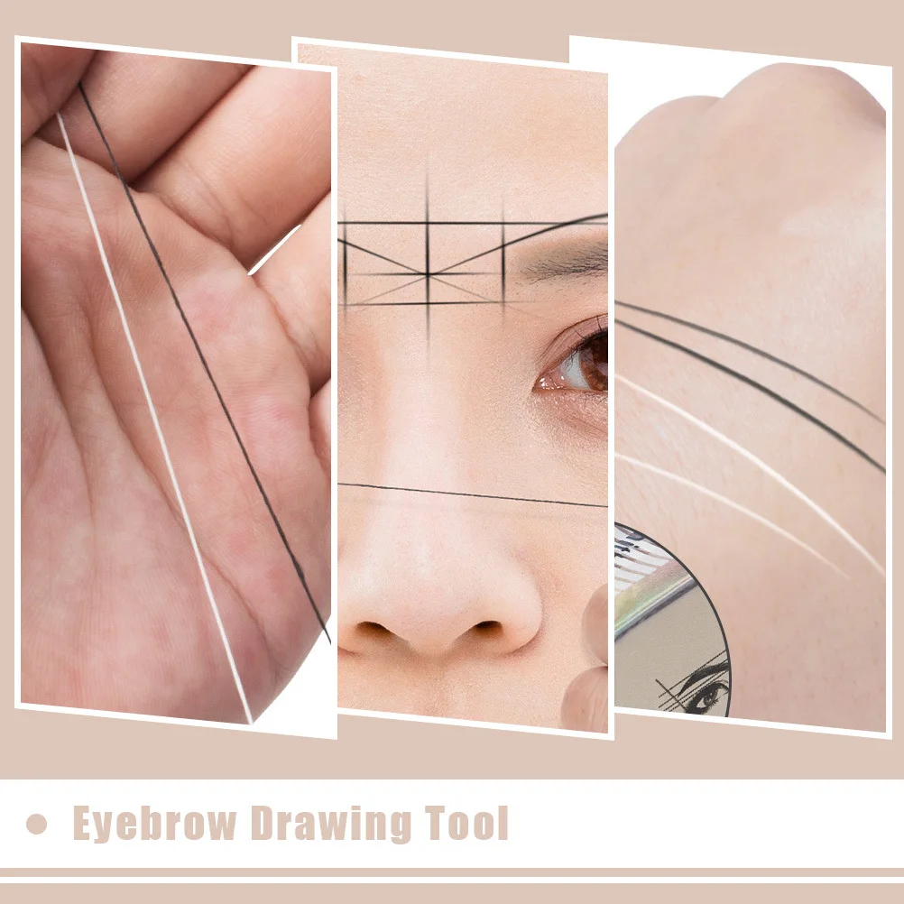 Outil de localisation des sourcils, accessoire de maquillage facile à transporter, réduit l'asymétrie pour les débutants professionnels, 2 pièces