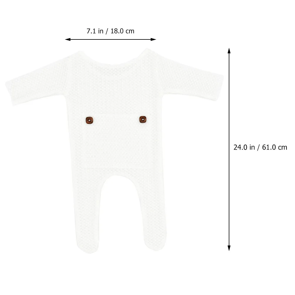 1 مجموعة رائعتين الوليد بذلة الطفل محبوك الملابس لينة تنفس ملابس الرضع صور الدعائم أنيق الطفل النمذجة الملابس #5
