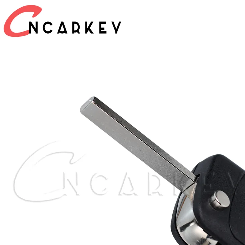 Capa chave do carro 2 3 botões flip dobrável caso chave remota para opel vauxhall corsa astra vectra zafira omega hu100 lâmina sem cortes
