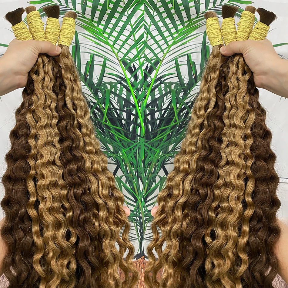 تجديل الشعر البشري موجة المياه 100% حزم الإنسان مجعد موجة عميقة بوهو الضفائر لا لحمة الشعر البرازيلي تجعيد الشعر الفرنسي تجديل الشعر