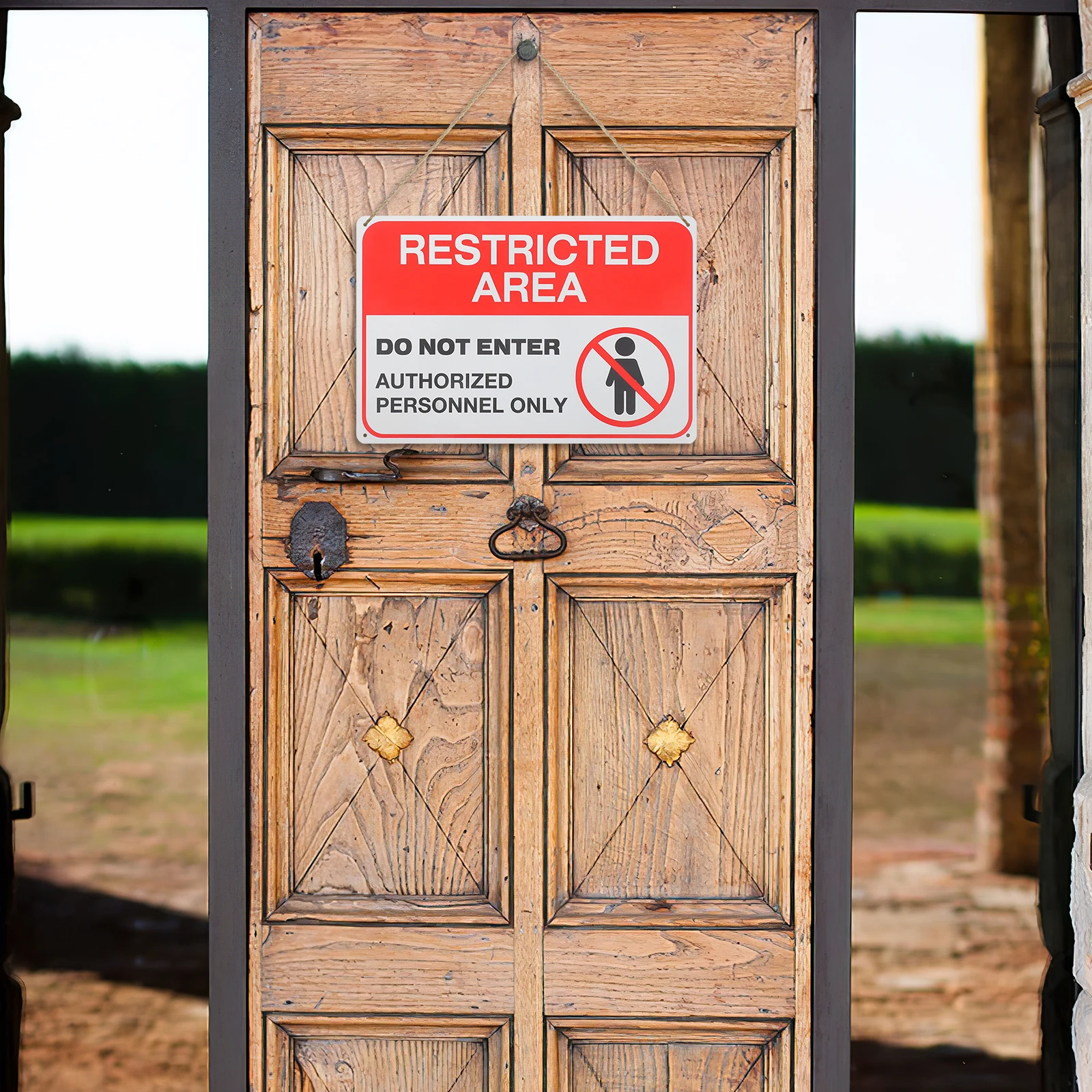 

Sturdy Do Not Enter Warning Security Caution Board No Entrance Sign For Home Business Outdoor Garden Fence Wall Gate Decoration