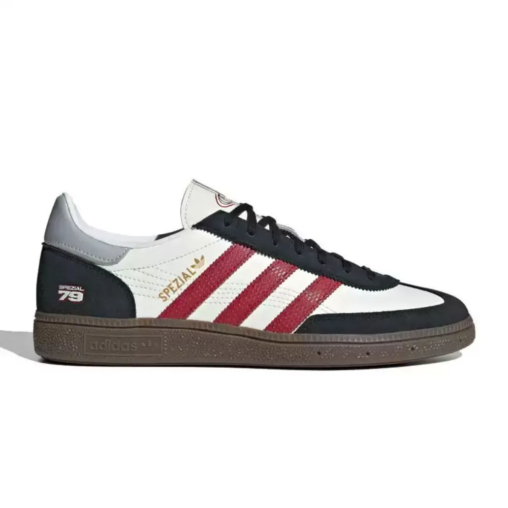 adidas Originals HANDBALL SPEZIAL Leather Classic Low-Top Sneakers for Men and Women in Jade White JQ8735