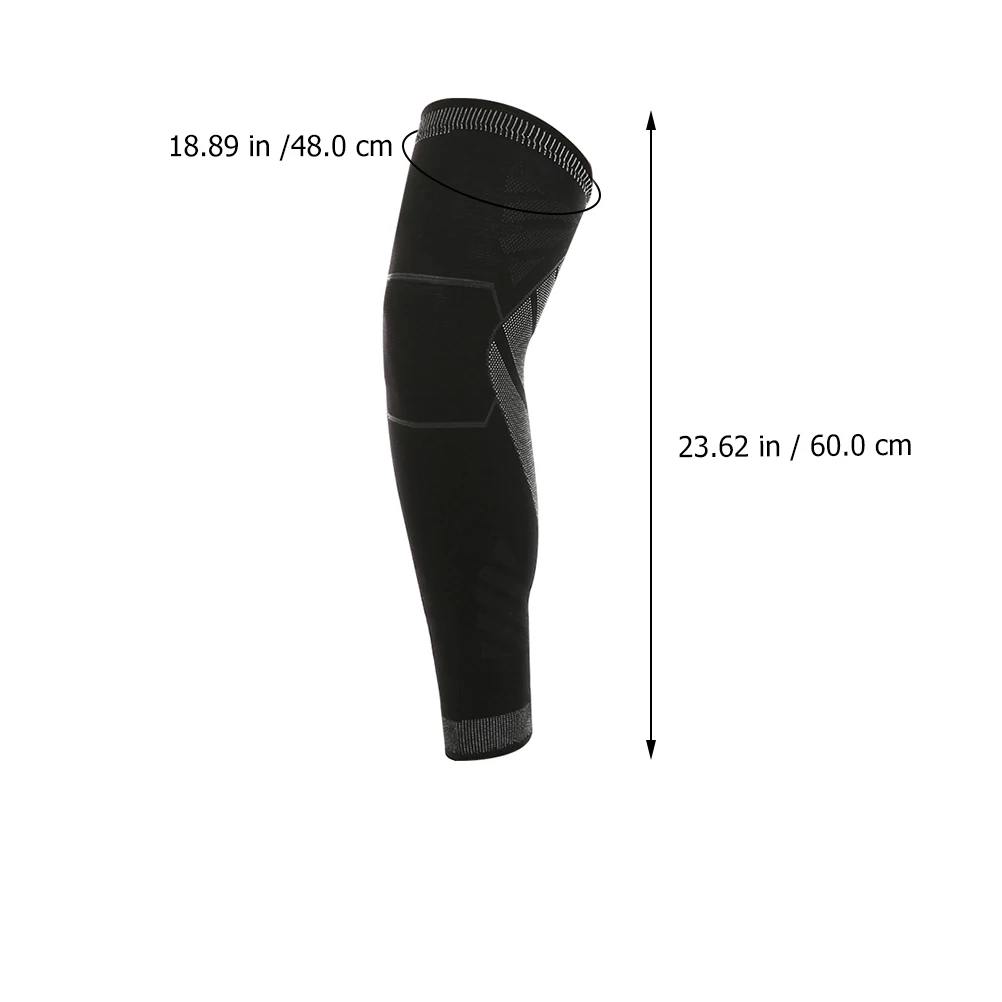 

2pcs Knee Support Brace Protective Cushion Pad Elastic Comfortable Knee Sleeve For Sports Running Fitness Training Black