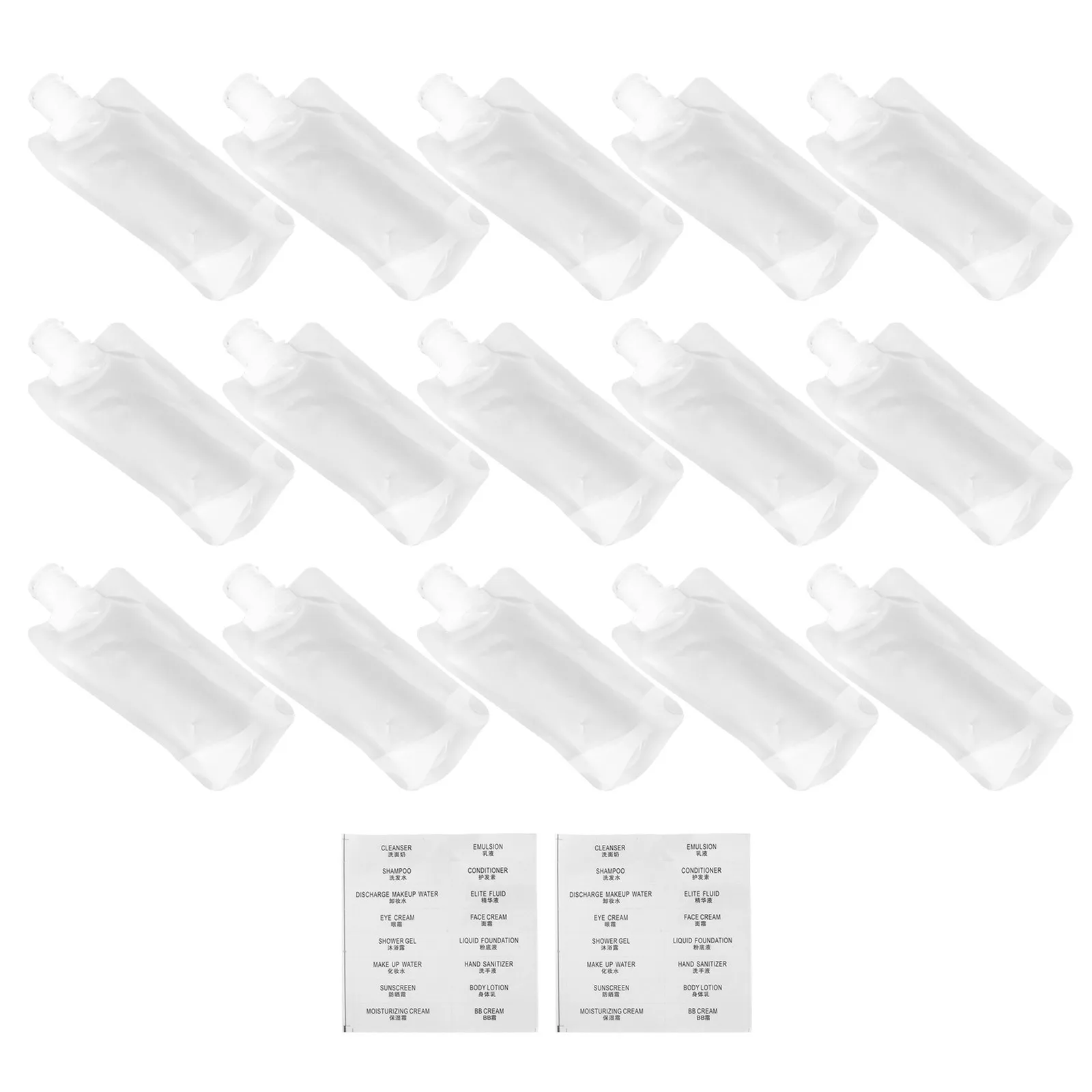 

1 set Empty Lotion Set Simple Sub-Packing Pouches For Travel Storage Moisturizer Cream Shampoo Sample Containers Lotion