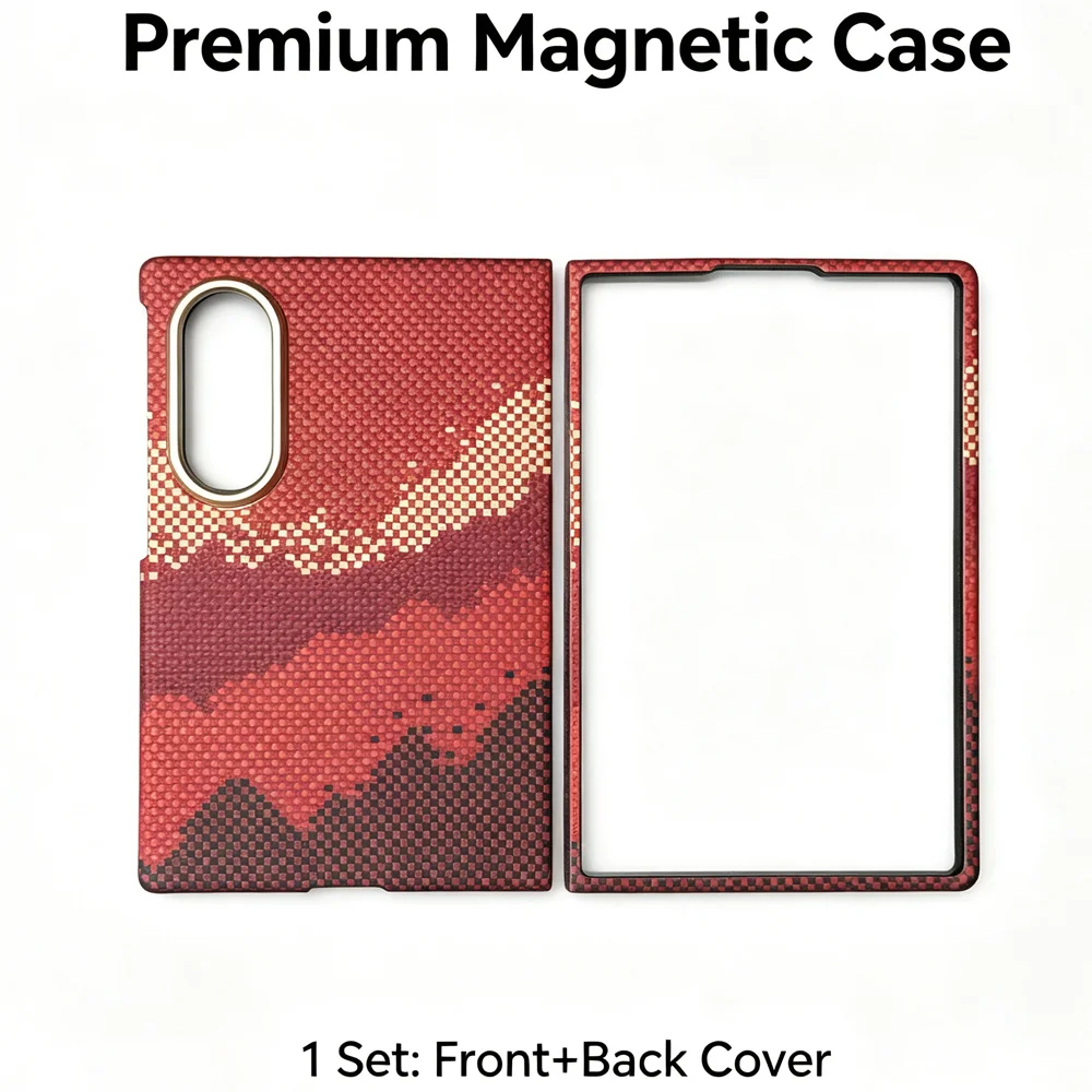 Aramid Magnetic Case For Samsung Galaxy Z Fold8 Wide Carbon Fiber Cover For Magsafe Case Shell Cover Mobile Phone Accessories