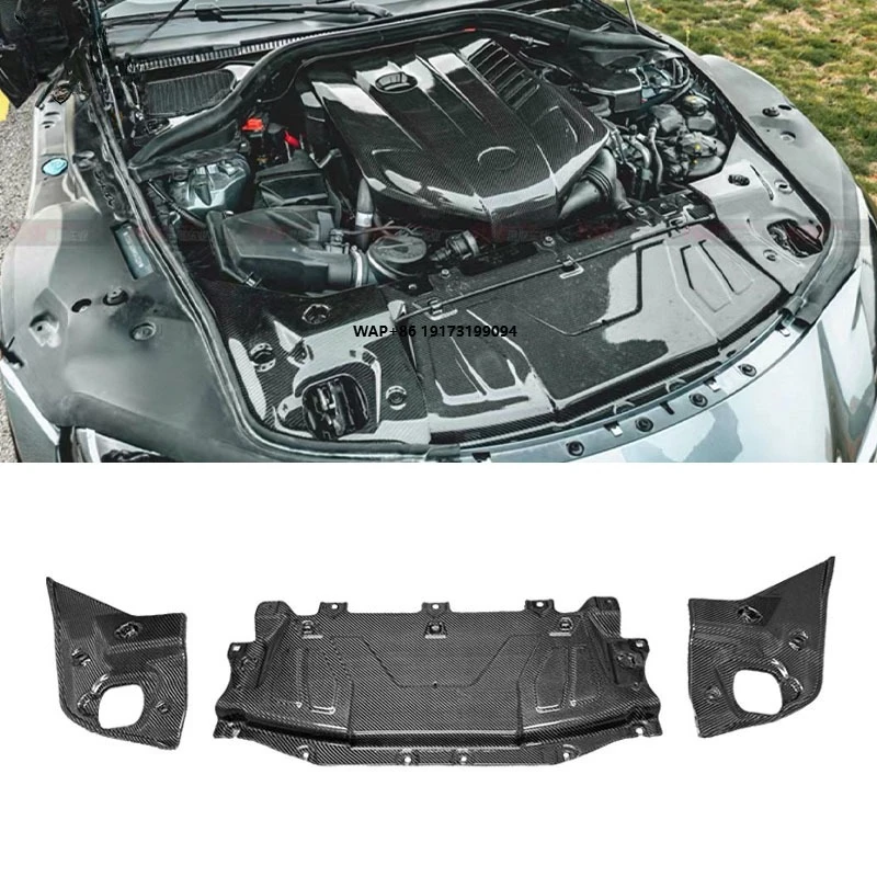 New Carbon Fiber Cooling Panel Radiator Cover Plate for  for Supra MK5 A90 A91 GR Includes Screws Engine Hoods