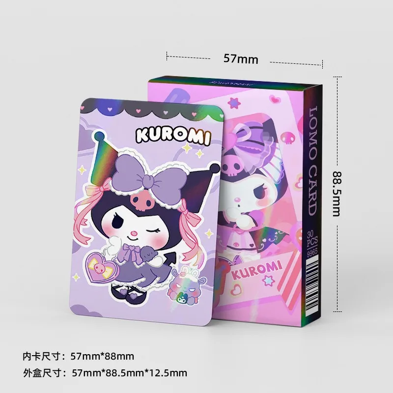 Disney Peripheral Essentials 30 Double-sided Laser Cards, Kuromi LOMO Cards, Laser Cards, Collectible Photo Cards