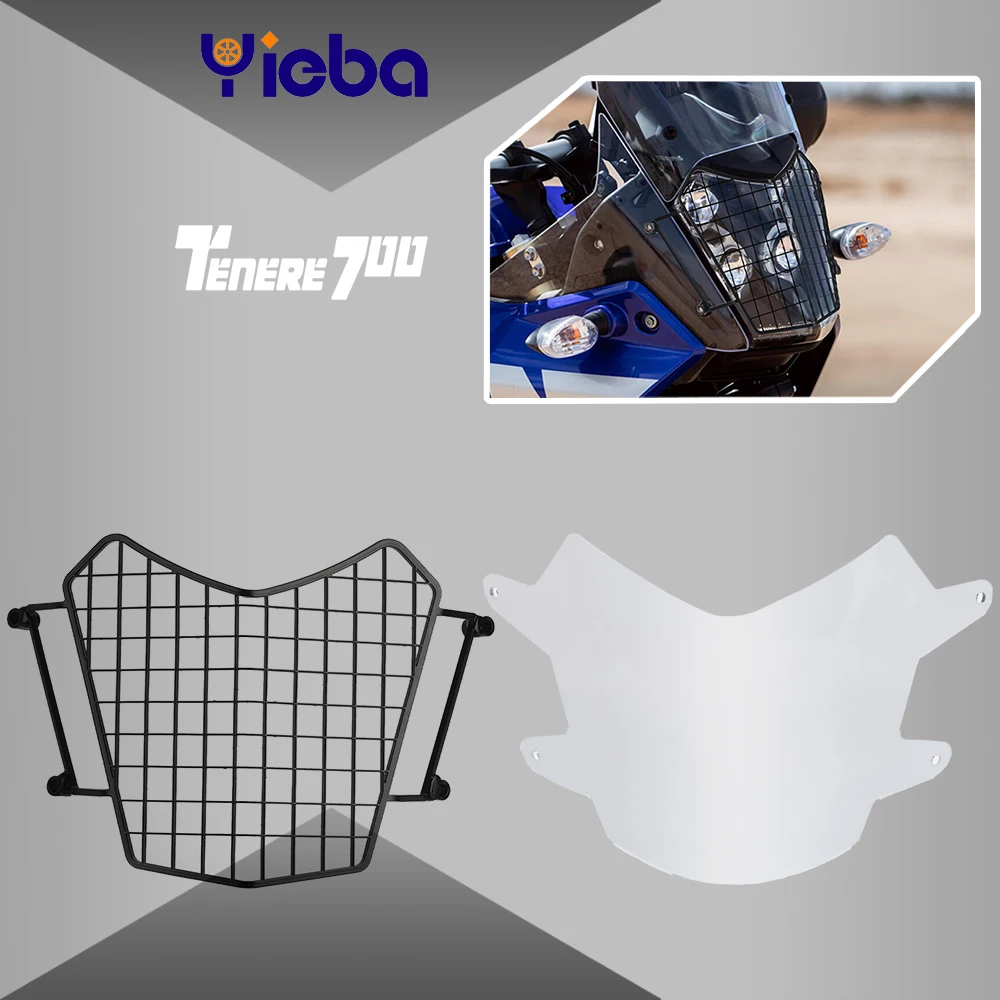 

For YAMAHA Tenere 700 Tenere700 XT700Z XT 700 Z 2019~2022 2023 2024 Headlight Protector Light Cover Protective Guard Acrylic