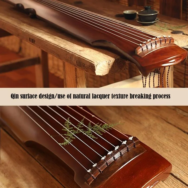 Fuxi Guzheng Handmade Old Tongmu 7-string Zither Beginner\'s Exam Zhongni Professional Chinese Traditional Stringed Instruments