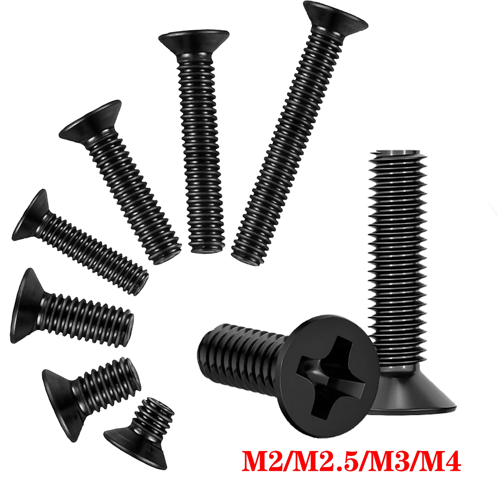 200pcs M2 M2.5 M3 M4 Laptop Screws,Mini Small Replacement Notebook Computer Screws For Electronics