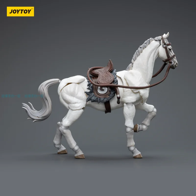 بقعة JOYTOY مصدر داكن نظام جيانغهو حصان الحرب أسود/أبيض مزيج 1:18 المفاصل الطراز القديم دمية يد متحركة