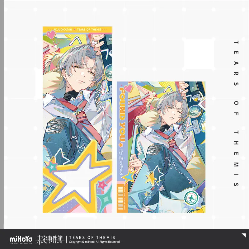 

MiHoYo Official Genuine Marius Von Hagen Tears of Themis Artem Wing Artem Wing Luke Pearce Tcommemorative Ticket Set Halloween