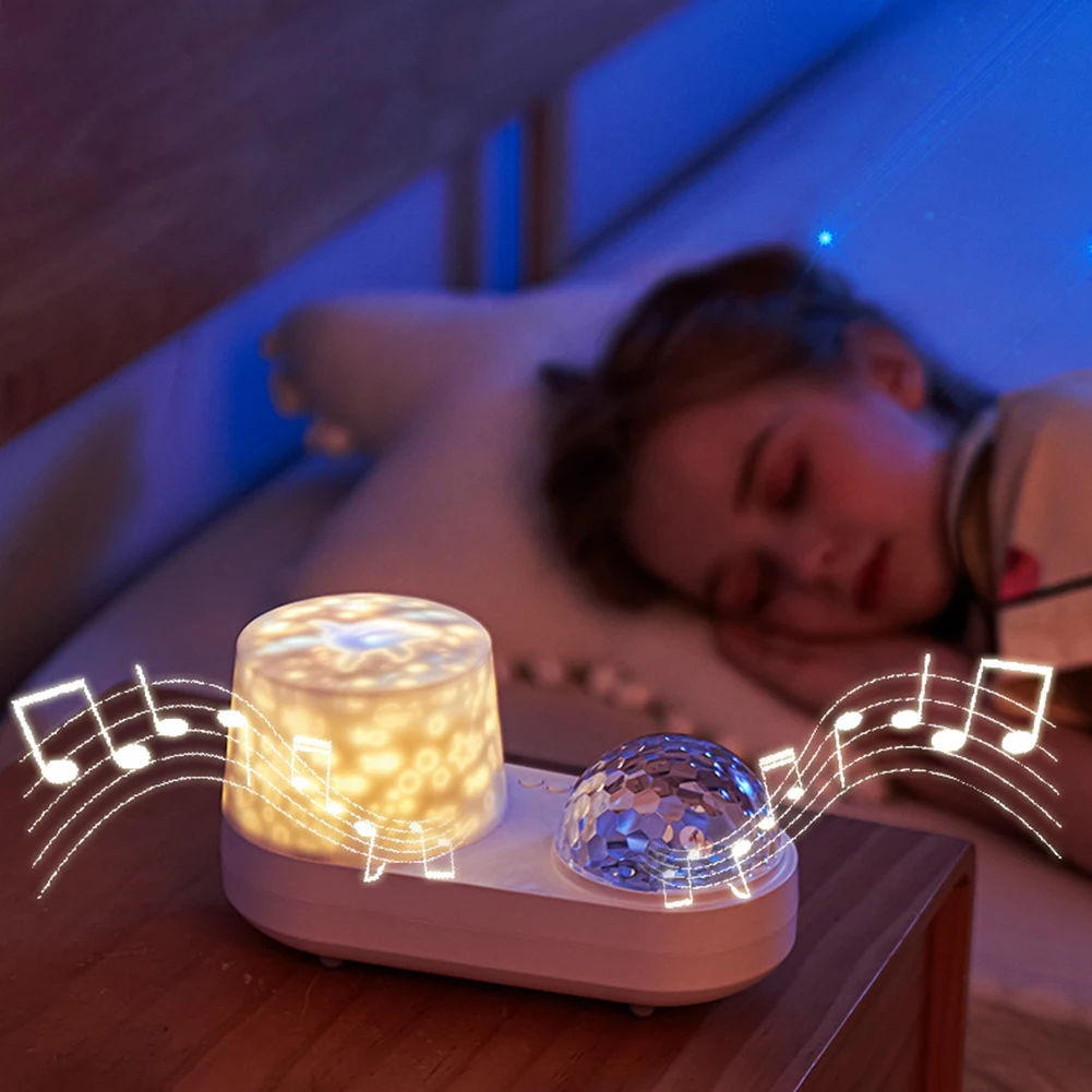 Starry Sky Lamp,Romantic Atmosphere Lamp in Children's Bedroom,Dreamy Bedhead Projection Lamp,Multiple Color Dynamic Projection﻿