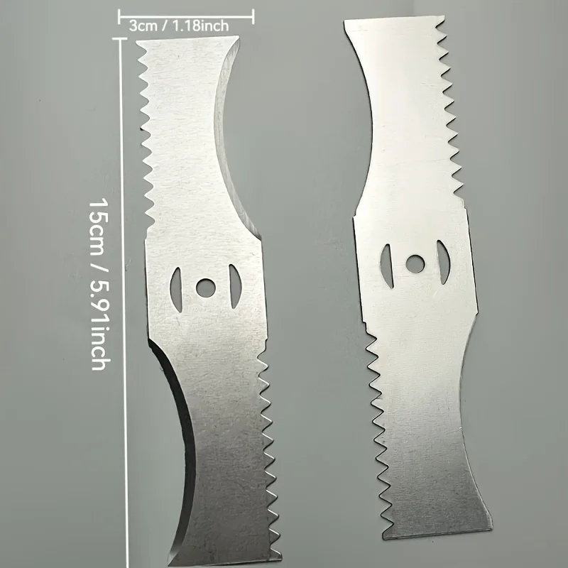 3Sets 150mm Arc Shaped Toothed Blade Universal Fit for Small Lithium Battery Lawn Mowers Trimmers Garden Cutting Machine Tools