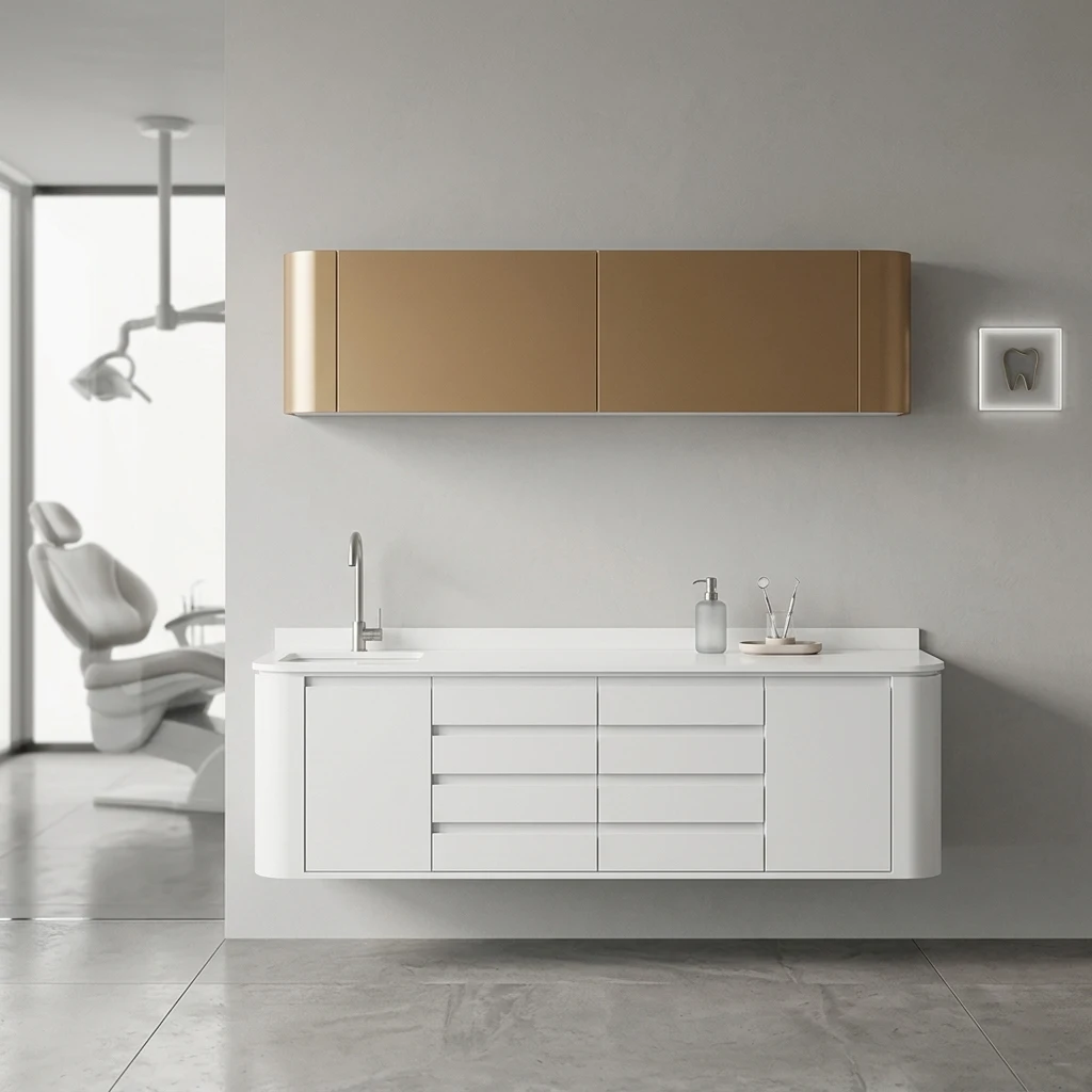 Clinic Storage Furniture Sink Workstation Instrument Organizer Dental Office Dental Cabinet