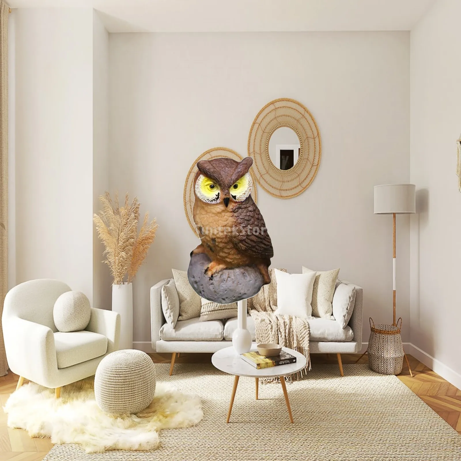 Resin Mini Owl Figurines Adorable Decorative Bird Garden Accessories for Fairy Landscapes and Plant Pots