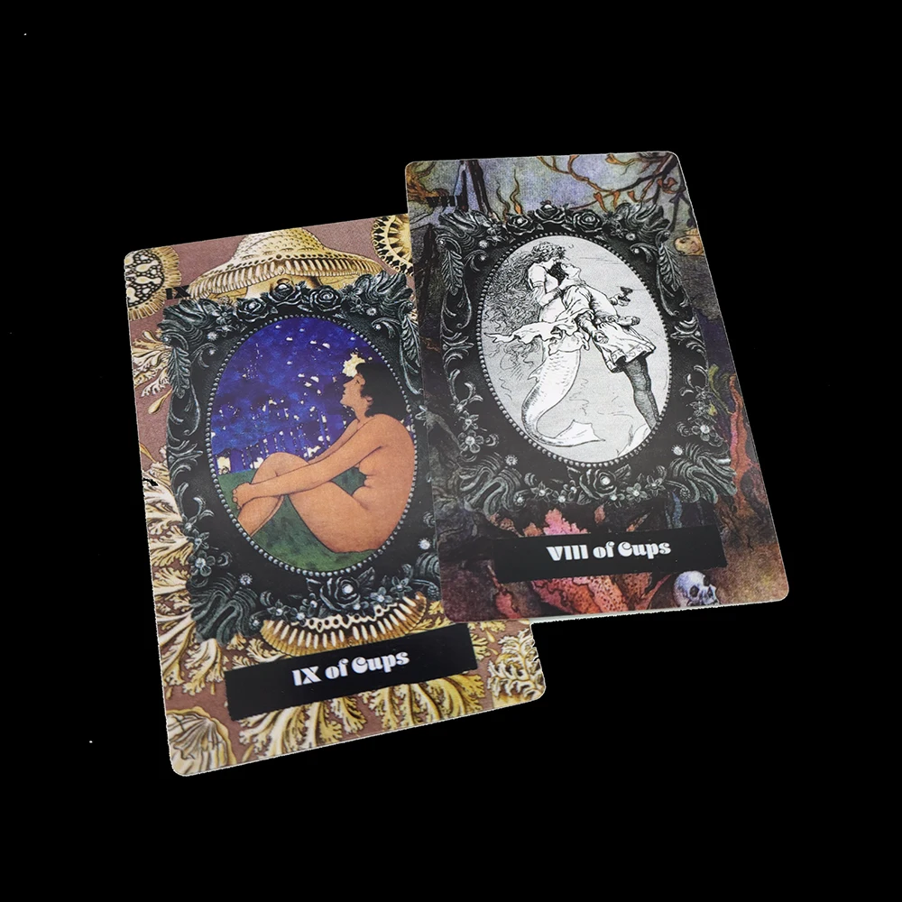 12CM×7CM The Sea Witch Tarot A complete set of 78 tarot cards fortune teller The World of Art and Magic