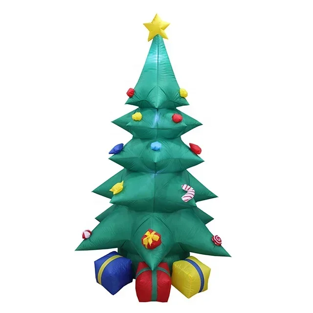 240cm 8ft five layers inflatable Christmas tree with lights indoor outdoor decoration big outdoor decorate Christmas tree