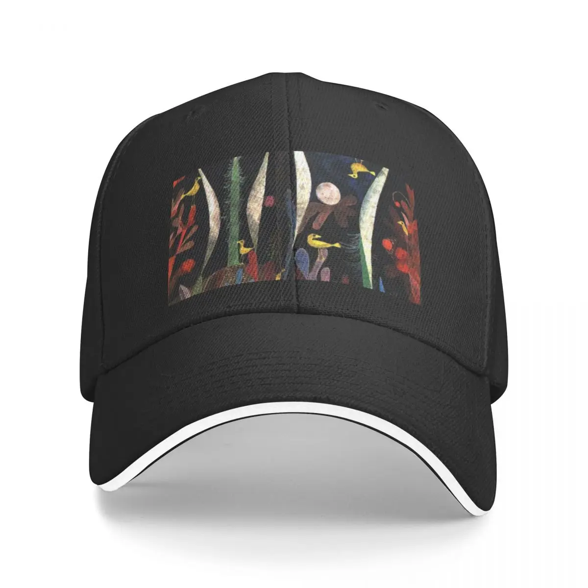 Landscape with Yellow Birds |Paul Klee Expressionism Baseball Cap black Golf Hat Trucker Hat Girl Men's