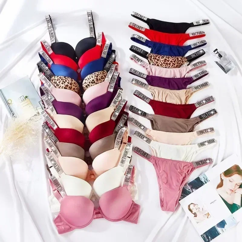 

Women's New Fashion Sexy Lingerie Sporty Classic Padded Adjustable push up Lingerie Set Underwear Set