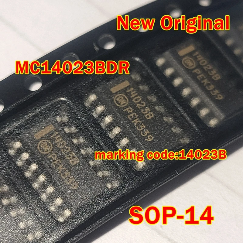 

1pcs to 100pcs MC14023BDR2 MC14023BDR SOP-14 New Original marking code:14023B B-SUFFIX SERIES CMOS GATES