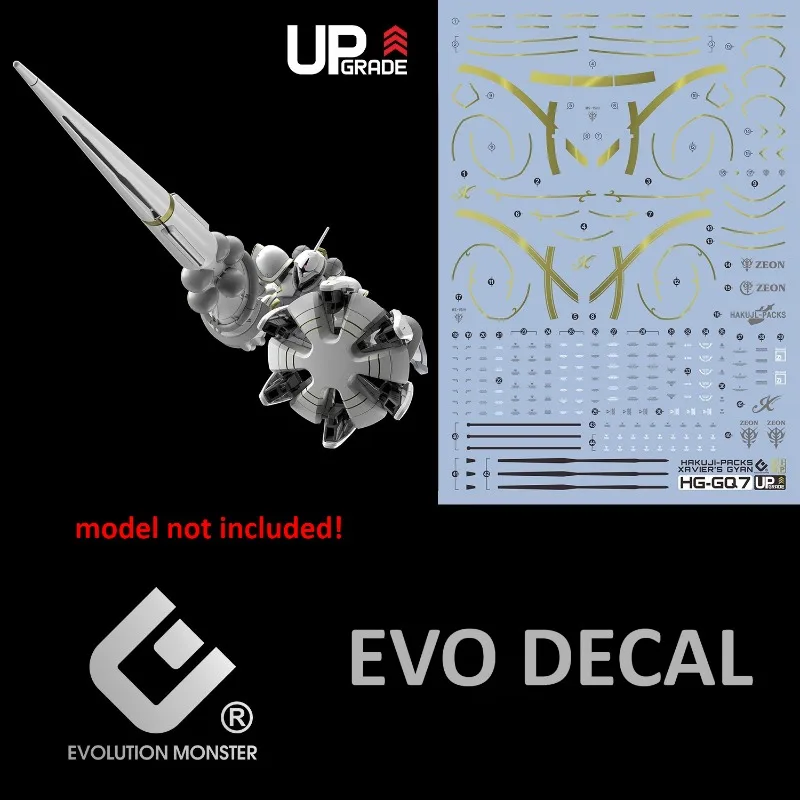 

EVO HG-GQ7 Water Slide Decals For HG 1/144 MS-15/H XAVIER'S GYAN HAKUJI-PACKS GquuuuuuX DIY Model Upgrade Accessories
