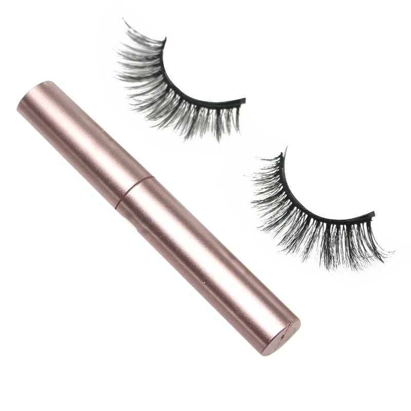 1Pair Magnetic Eyelashes With 1pc Magnetic Eyeliner glue-free eyelashes bulk natural eyelashes easy to wear and take off no box