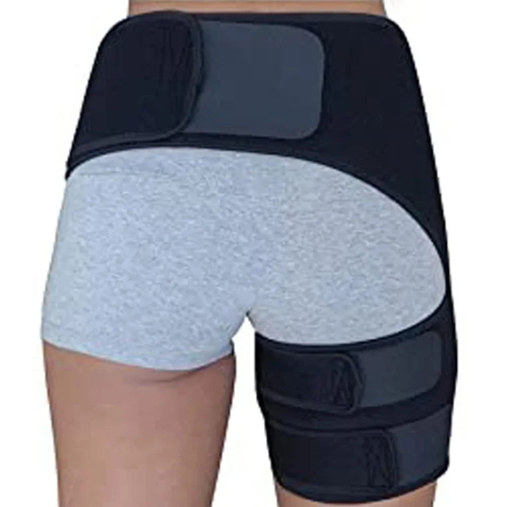 Portable Hip Support Belt Groin Support Sciatica Pain Relief Sports Anti-strain Protective Lifting Thigh Strap Compression Brace