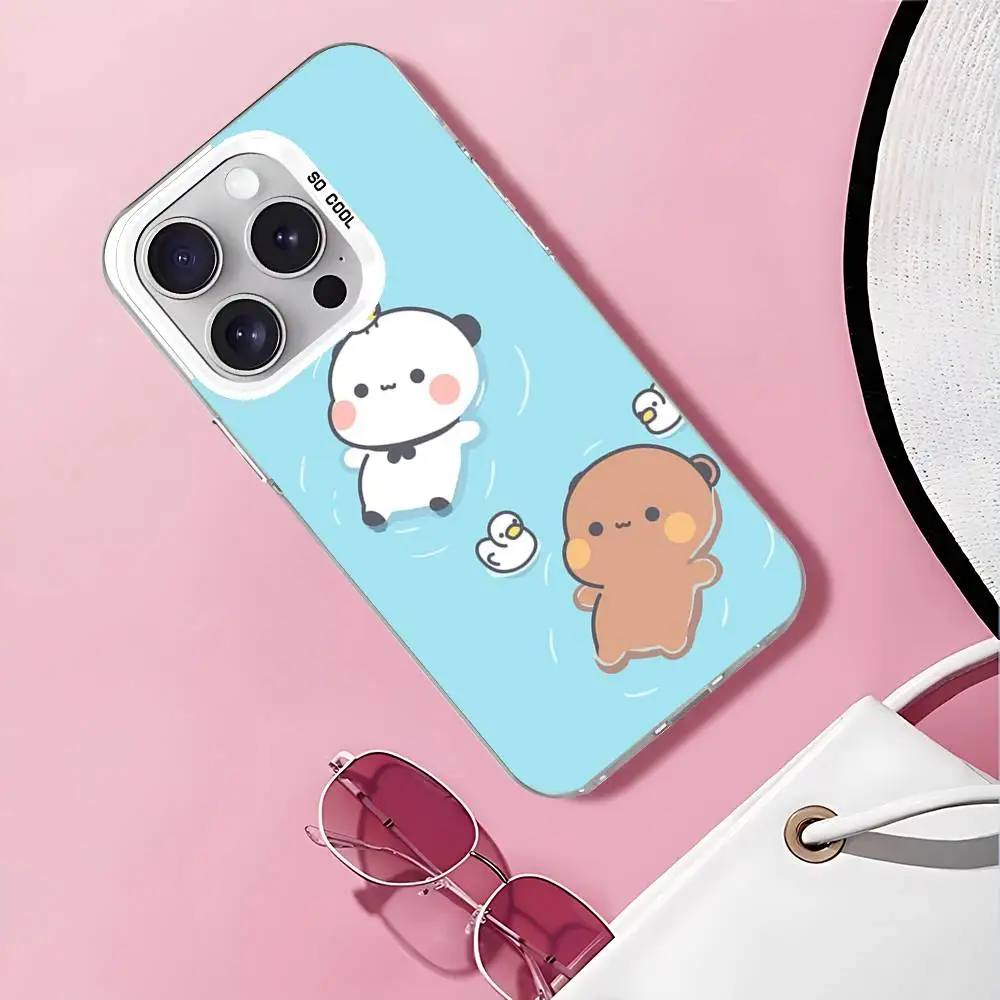 Милый чехол для телефона Bubududu с рисунком для iPhone 17, 16, 15, 11, 12, 13, 14 Pro Max 16 Plus 12 Mini 7, 8 XR XS 15Pro MAX Cove