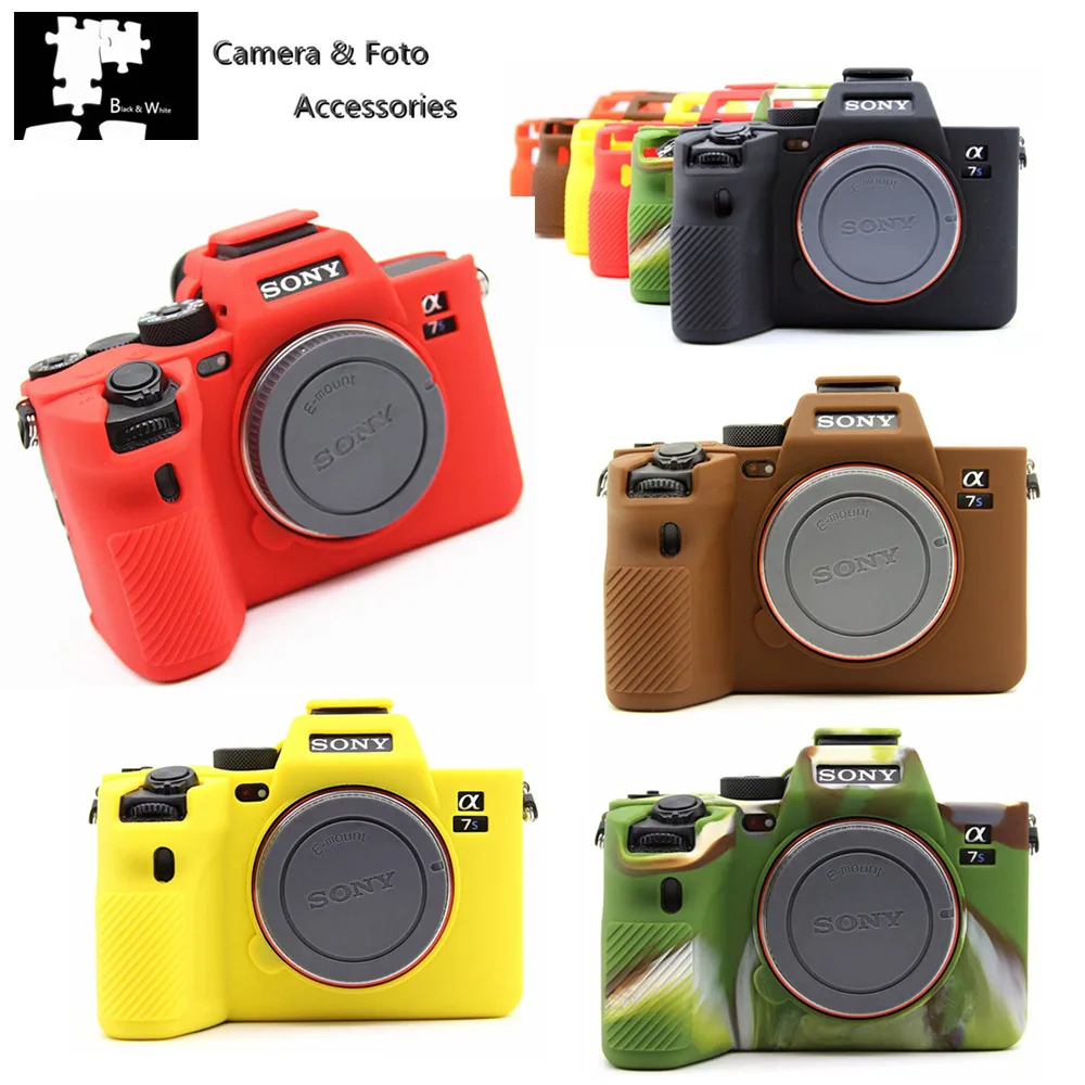 Custodia In Silicone Per Sony Alpha 7 IV, A7S III E A1 – Antiscivolo, Leggera, Con Apertura Per Batteria (nero, Blu, Verde, Arancione) - 5