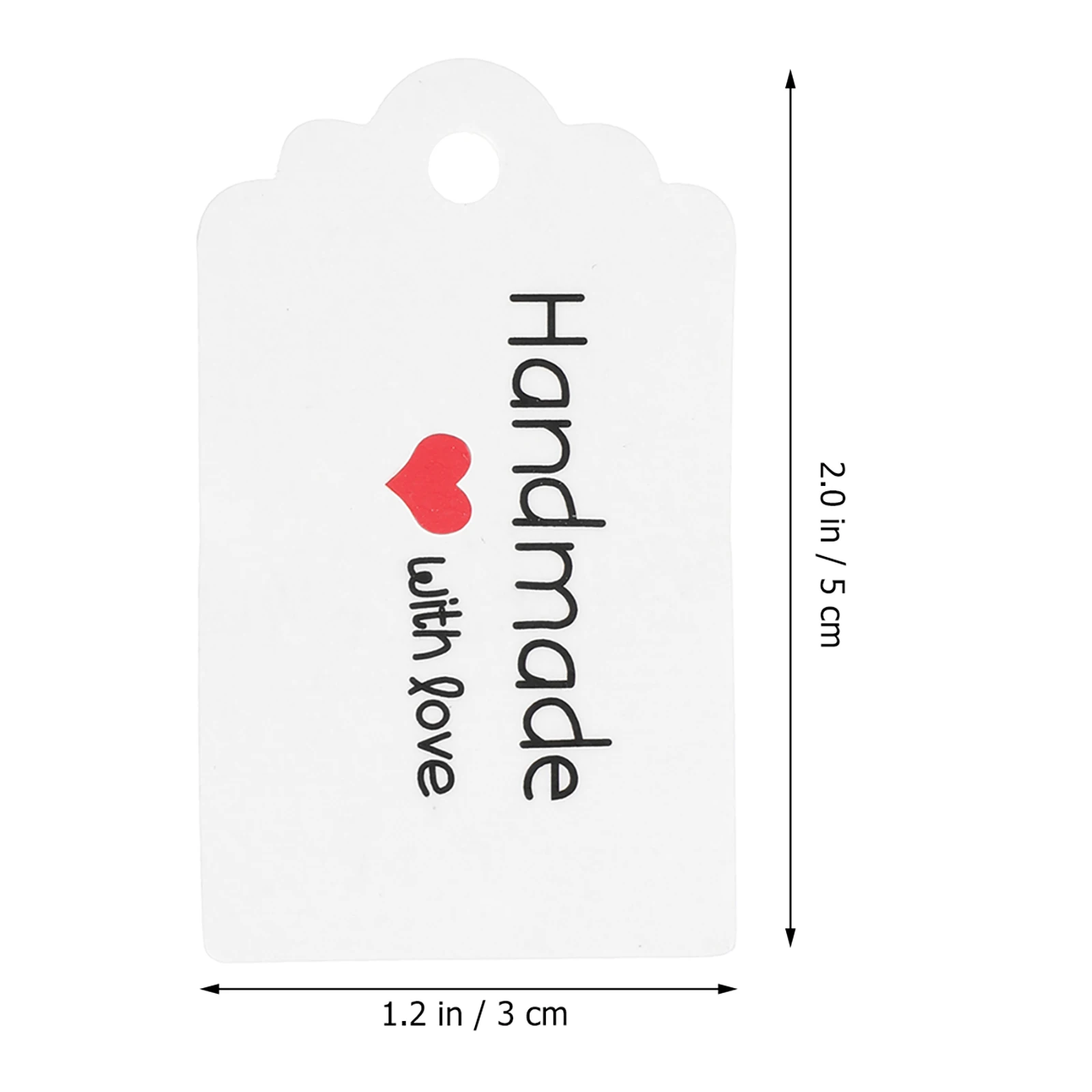 

200 Pcs Kraft Paper Hang Tag Biscuit Bag Labels Tags for Party Bakery Package Gift Restaurant Hanging Simple but Classic