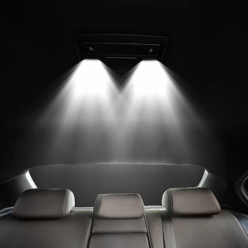 T10 5050 LED Panel White Lights Car Interior Carriage 3-Core 48/24/12 SMD LED Reading Lights 12V 3030 LED Compartment Lights