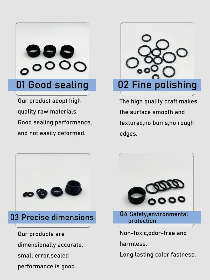 O Ring Oring Rubber Gaskets Seal Ring Nitrile Rubber waterproof High Pressure O-Ring NBR Sealing Elastic Band O Rubber Ring Set