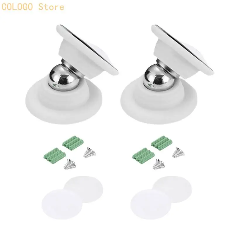 Narrow Door Stop Set with Contact Low Height for Tight Indoor Areas D0LD