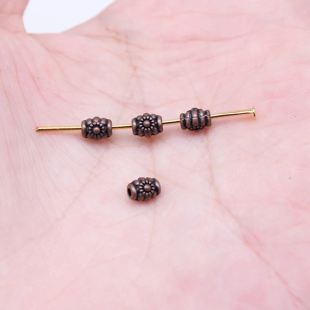 Hot small flower holder spacer cubes small flowers large metal spacer beads for jewellery making Diy bracelet accessories