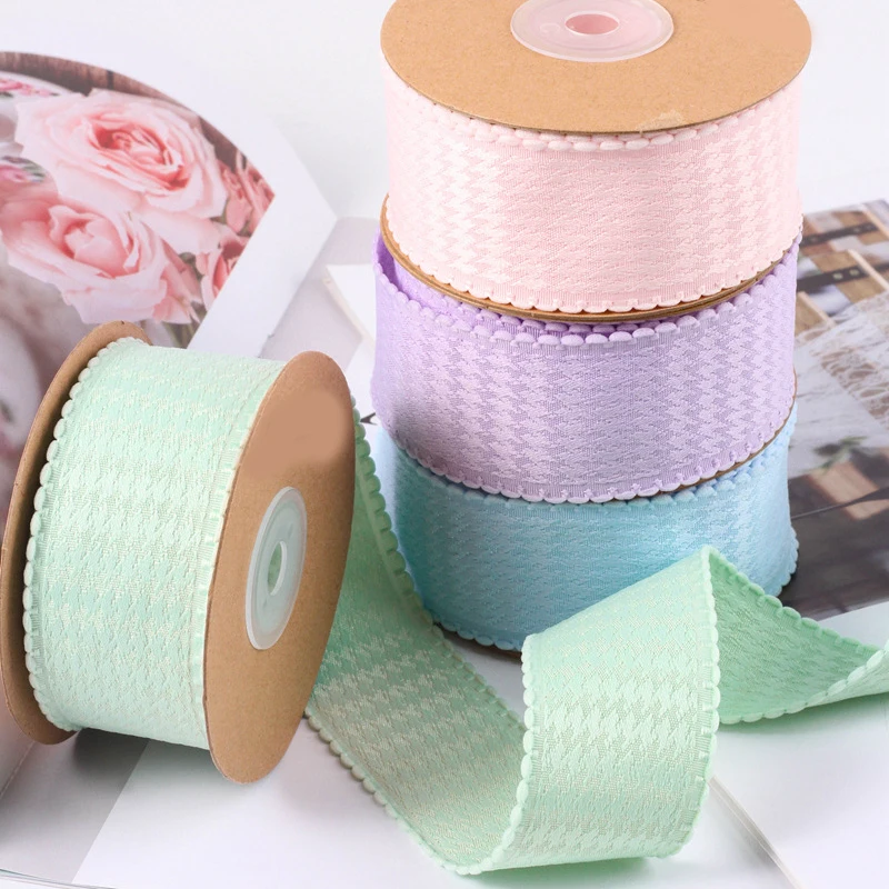 10 Yards 25MM/38MM Thousand Bird Lattice  Lace Ribbon Hair Bows DIY Crafts Gift Wrapping Handmade Accessories Christmas