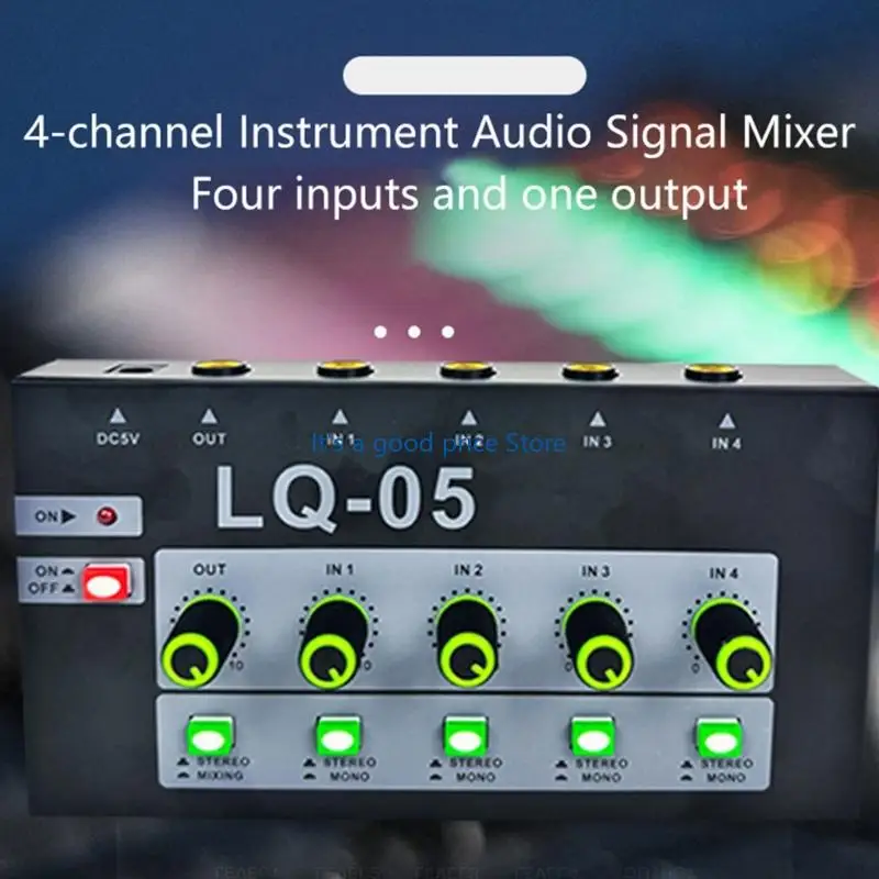 4/8 Channel Metal Body Microphones Console With 6.35mm Plugs For Musicians And Stereo Engineers On The Go