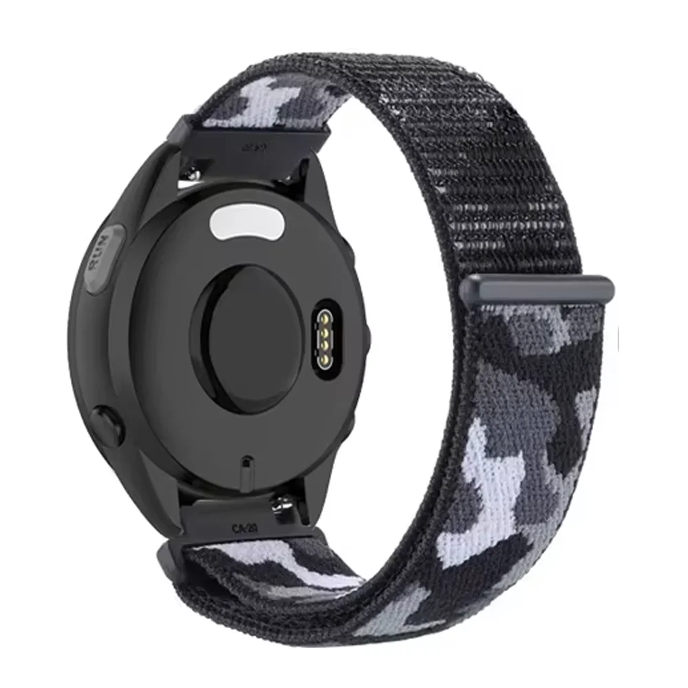 ห่วงไนลอน 20 มม.22 มม.สําหรับผู้เบิกทาง Garmin 55 265 165 965 265 เพลงสร้อยข้อมือสําหรับ Garmin Active/Vivoactive 5/Venu 3/2