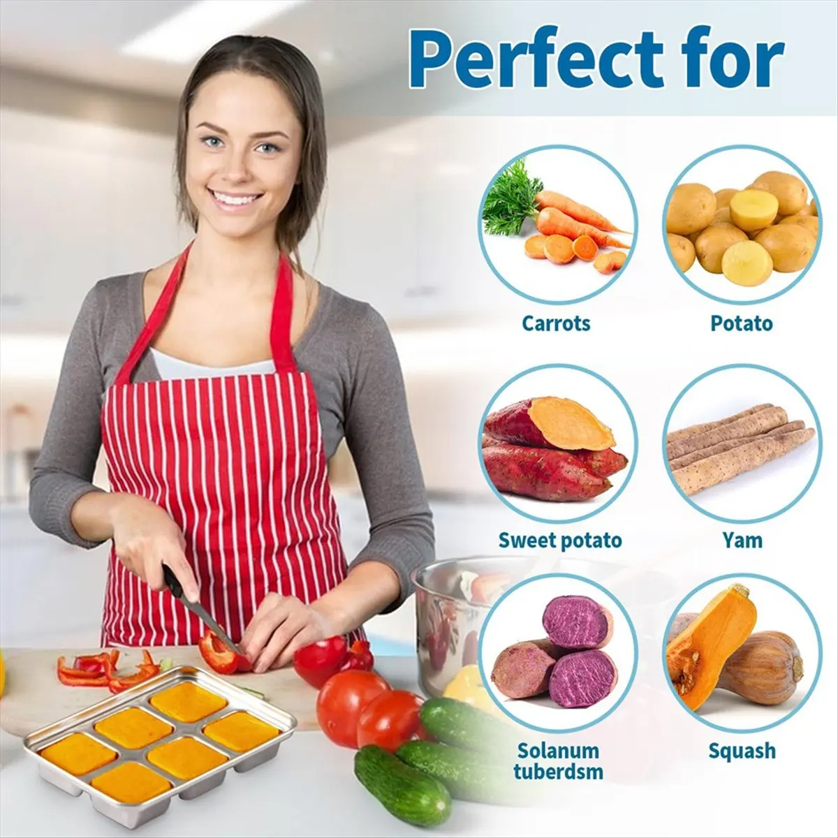 New 2Pack Tray,6 Slots Stainless Steel Trays,Cube Molds & Trays,for Bars Kitchens Cocktail Freezer Whiskey