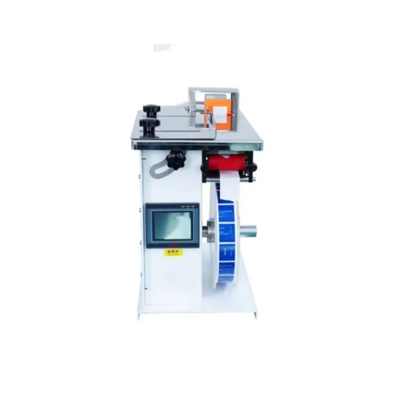 Wine bottle food glass packaging high pressure cleaning machine semi-automatic corner trailing label coating machine