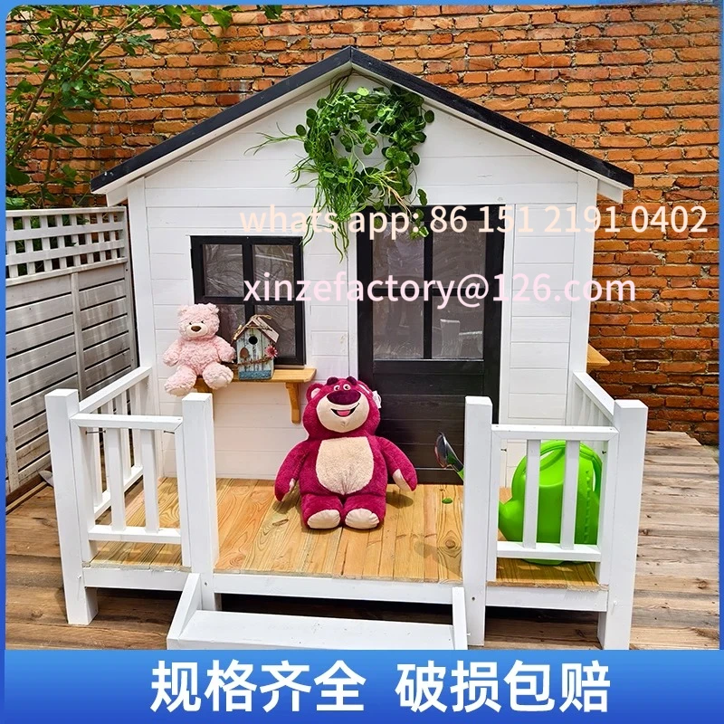 شرفة شتوية قابلة للتخصيص، شرفة بناء، حديقة منزلية، تجميع فناء، غرفة الحيوانات الأليفة، لعبة متحركة، منزل خشبي #2