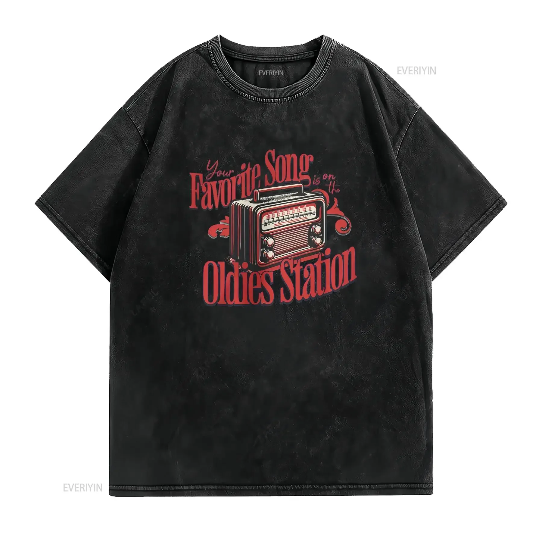 Oldies Station Push on through shirt thank you bag clancy band merch TOP blurry face inspirational vintage Washed Comfortable