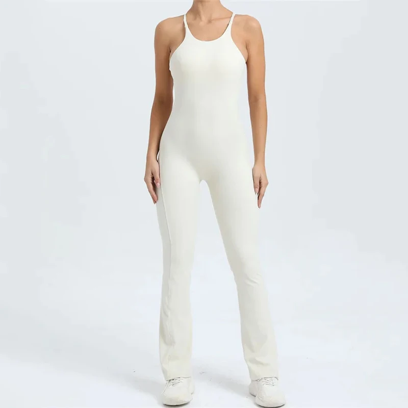 

SVEIC Sports Jumpsuit Yoga Set Fitness Women Adjustable Shoulder Strap Siamese One Piece Bodysuit Workout Activewear Gym Clothes