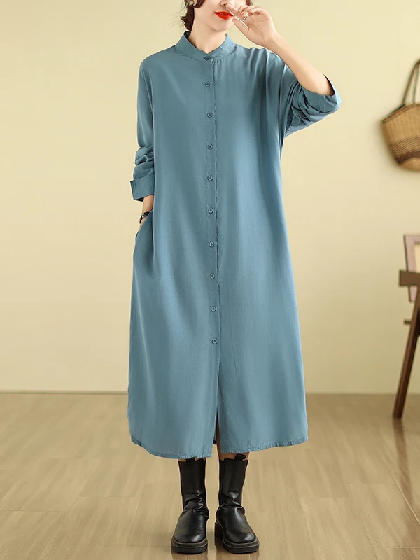 Long Sve Damen irt Dr Hong Kong Sle Loose Fit Split Design Autumn Faion Neu eingetroffenes Kleidungsstück Keine Etikettierung erforderlich