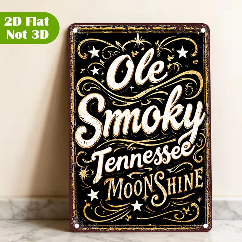 CIFBUY Vintage Rustic Southern Style Aluminum Wall Art Waterproof Durable Metal Sign Decor For Home Cafe Restaurant Garage