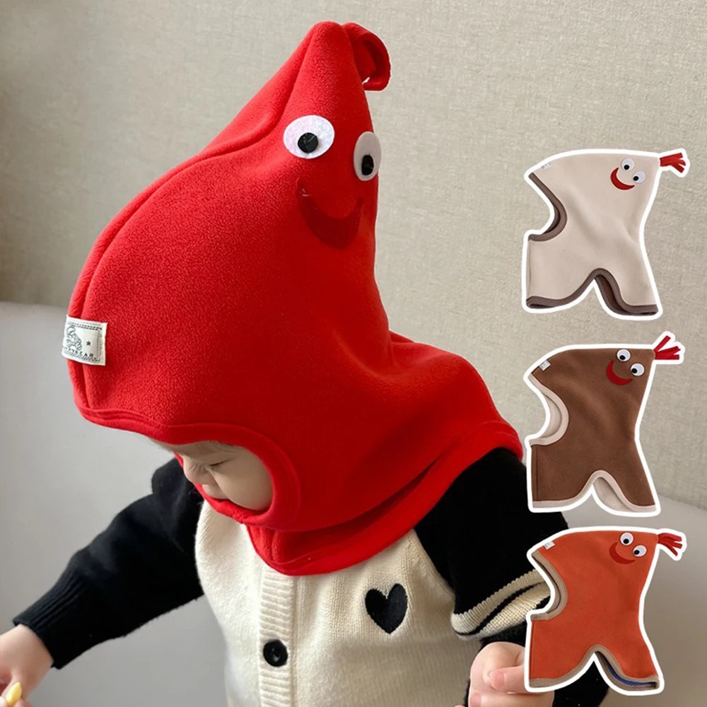 New Autumn Winter Cute Cartoon Big Rooster Shape Soft Hats Baby Baotou Hat Toddler for Boy Girl Windproof Caps Kids Accessories