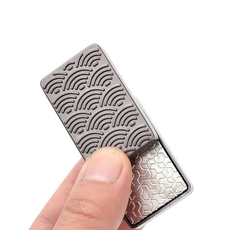 1 قطعة سبائك Edc دفع بطاقة شجرة عيد الميلاد غير محدود المعادن جيروسكوب ببصمة الإصبع الدوار لعبة مكافحة الضغط #1