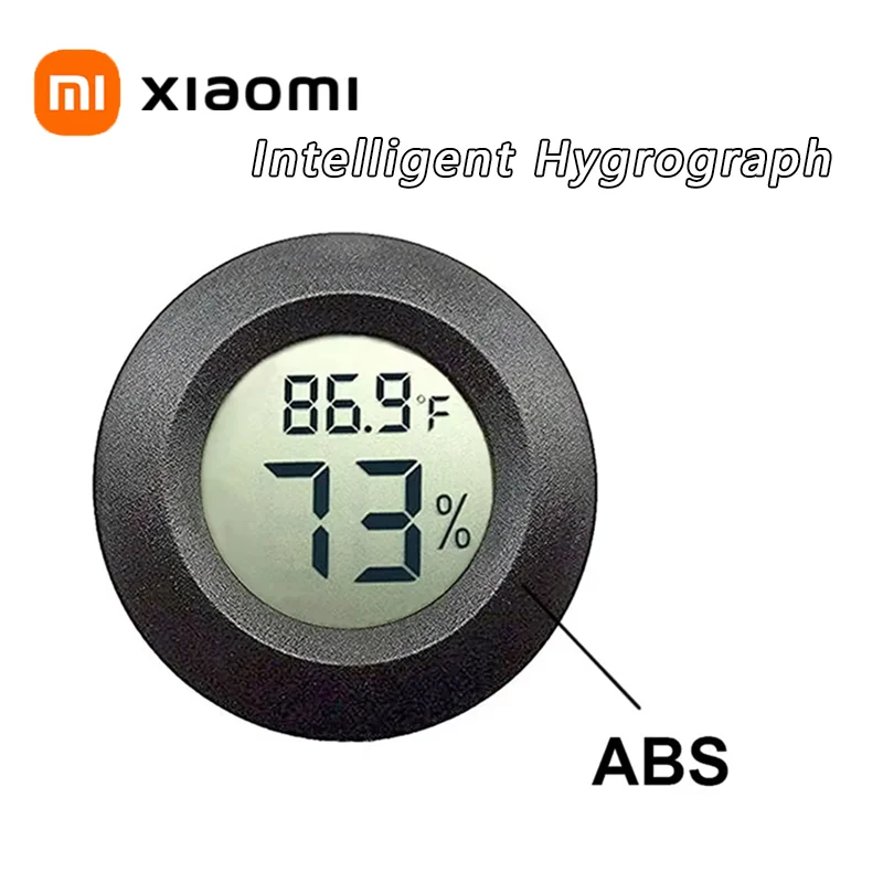 Xiaomi Mini Hygrometer Thermometer Fahrenheit Celsius Meter Digital LCD Monitor Indoor Room Round Humidity Temperature Gauge Hot